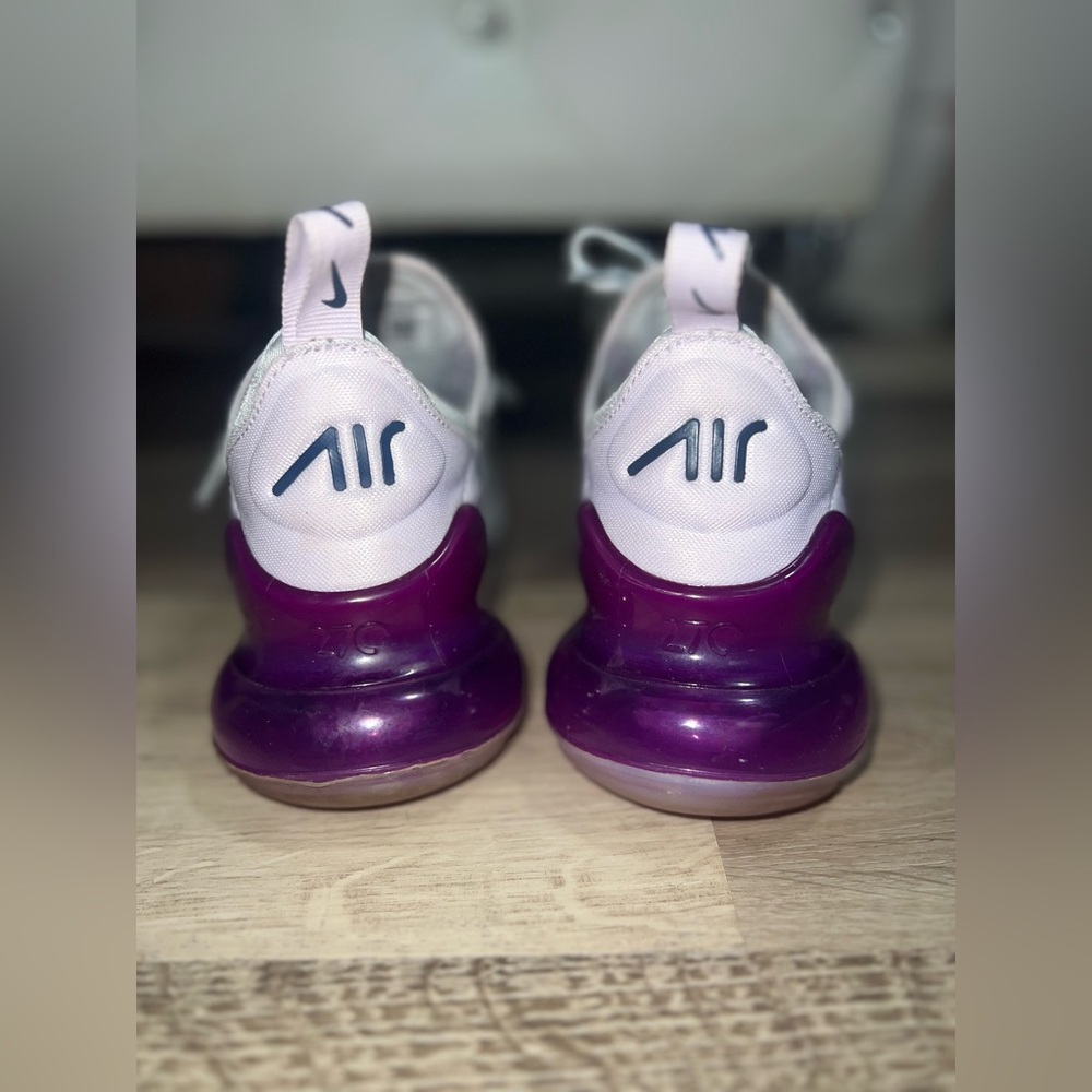 Nike Air Max 270 White and Gray Sneakers